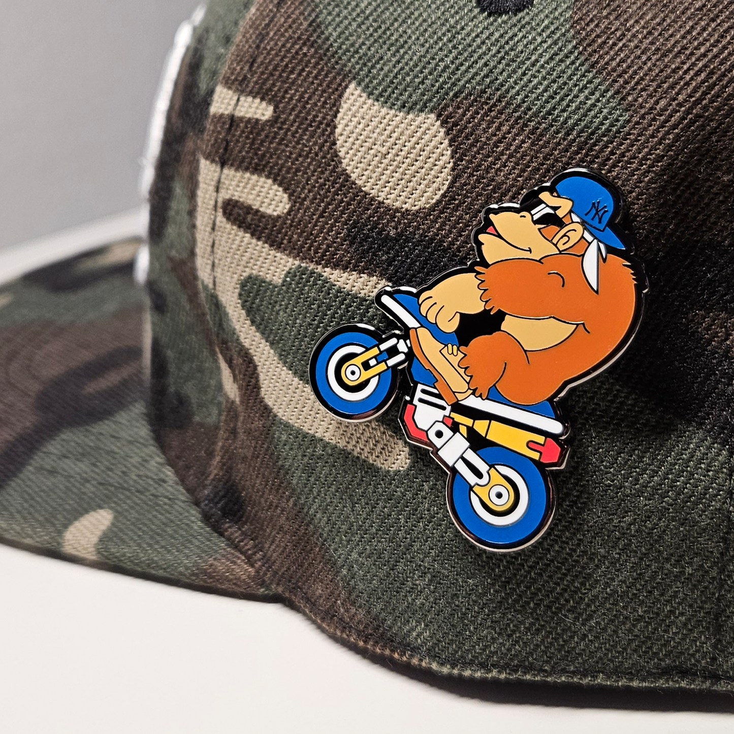 New York Komic Kong 🍌🧢💪 Brolic 2" high Hard Enamel Pin